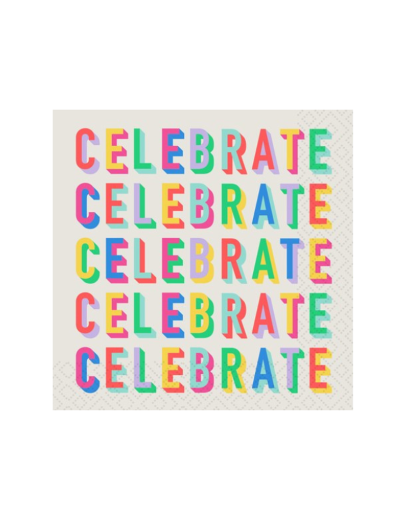 Celebrate Colourful Cocktail Napkins