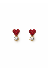 Lover's Tempo Bisou Red Stud Earrings by Lover's Tempo