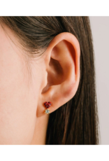 Lover's Tempo Bisou Red Stud Earrings by Lover's Tempo