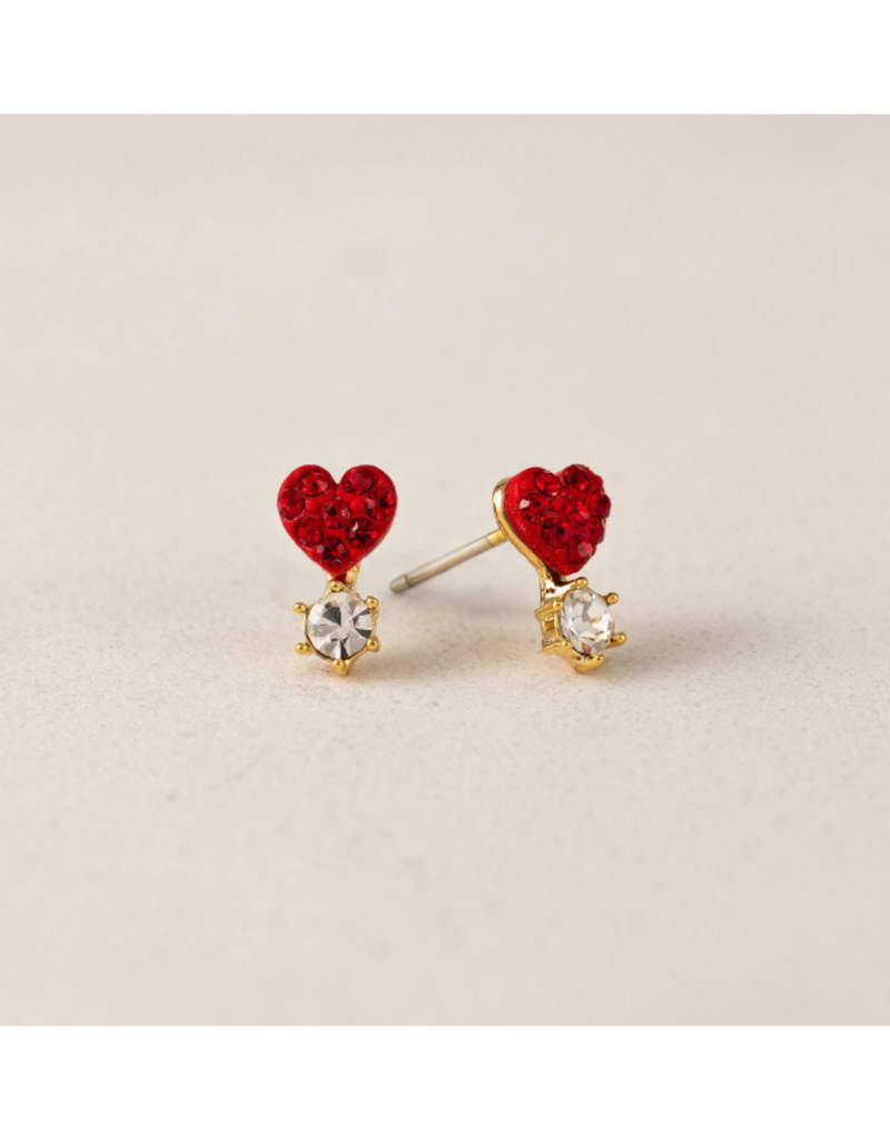 Lover's Tempo Bisou Red Stud Earrings by Lover's Tempo