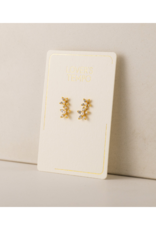 Lover's Tempo Lily Climber Earrings in Clear by Lover's Tempo