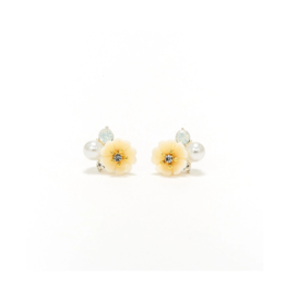 Lover's Tempo Sweetpea Stud Earrings in Ivory by Lover's Tempo