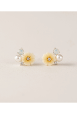 Lover's Tempo Sweetpea Stud Earrings in Ivory by Lover's Tempo