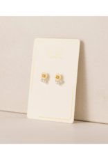 Lover's Tempo Sweetpea Stud Earrings in Ivory by Lover's Tempo