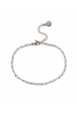 Lover's Tempo Paperclip Waterproof Bracelet in Silver by Lover's Tempo