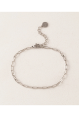 Lover's Tempo Paperclip Waterproof Bracelet in Silver by Lover's Tempo