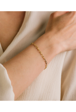Lover's Tempo Paperclip Waterproof Bracelet in Gold by Lover's Tempo