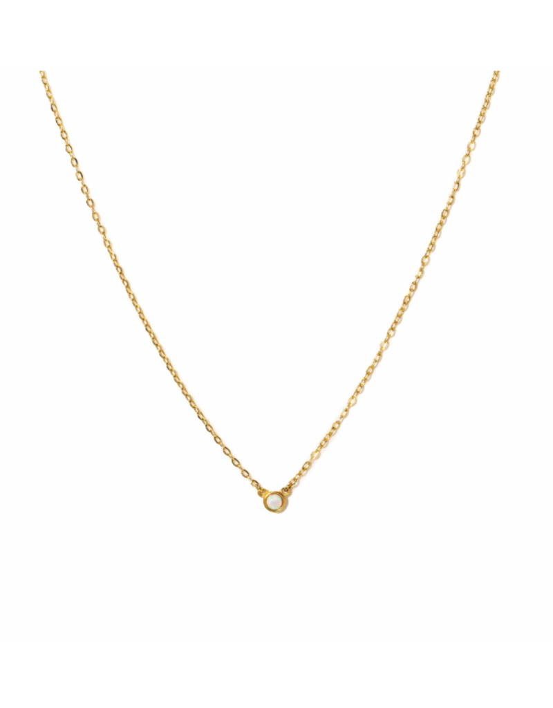 Lover's Tempo Opal Waterproof Necklace in Gold by Lover's Tempo