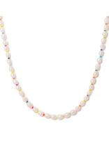 Lover's Tempo Rainbow Pearl Waterproof Necklace by Lover's Tempo