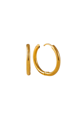 Lover's Tempo Tube Waterproof 20mm Hoops in Gold by Lover's Tempo