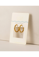 Lover's Tempo Tube Waterproof 20mm Hoops in Gold by Lover's Tempo