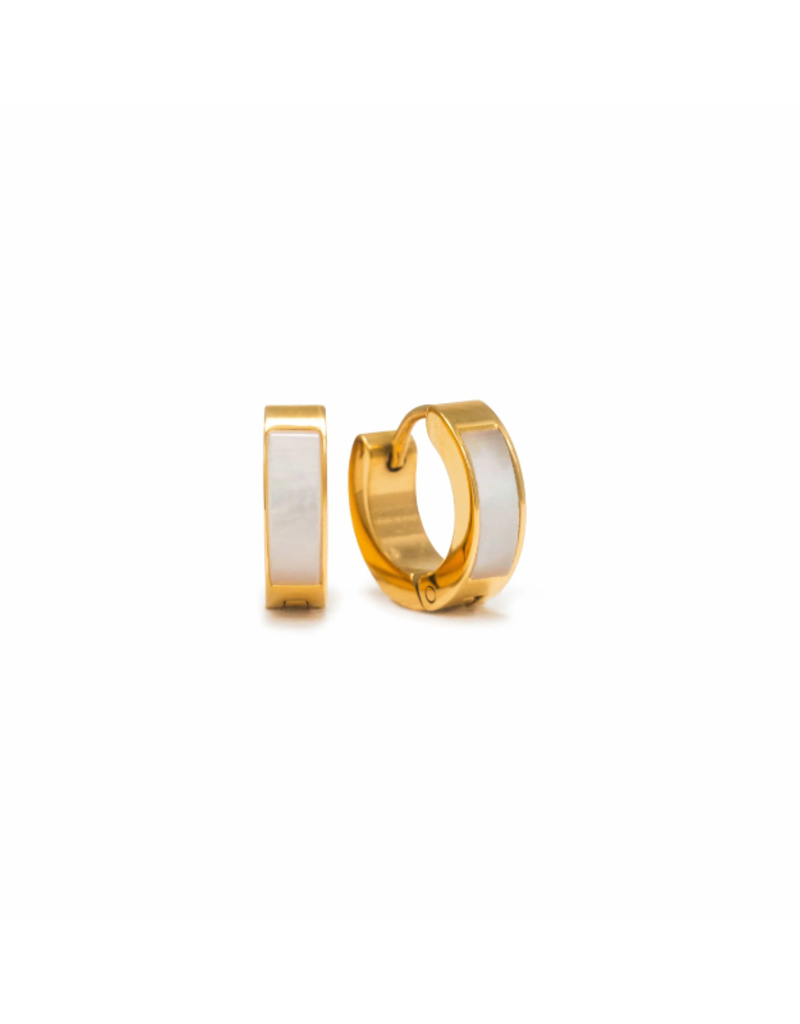 Lover's Tempo Tofino Waterproof Hoops in Gold by Lover's Tempo
