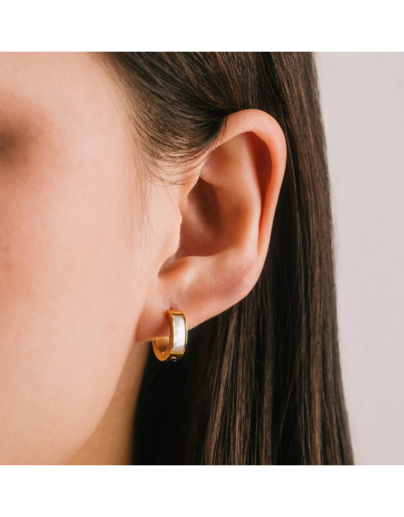 Lover's Tempo Tofino Waterproof Hoops in Gold by Lover's Tempo