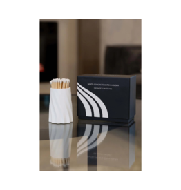 Everlasting Candle Co White Concrete Match Set by Everlasting Candle Co