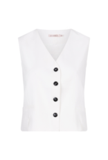 Esqualo Gilet Split Vest in Off White by Esqualo