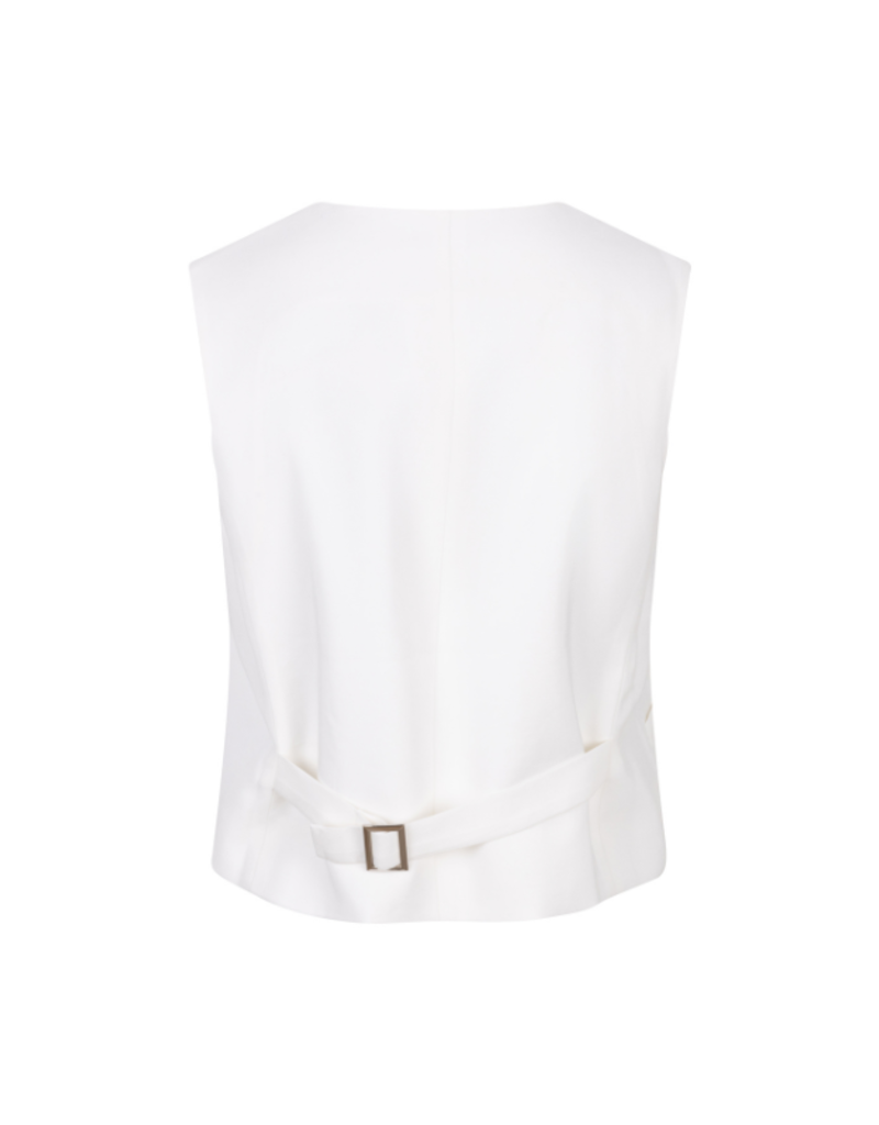Esqualo Gilet Split Vest in Off White by Esqualo