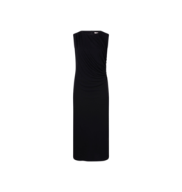 Esqualo Long Sleeveless Dress in Black by Esqualo
