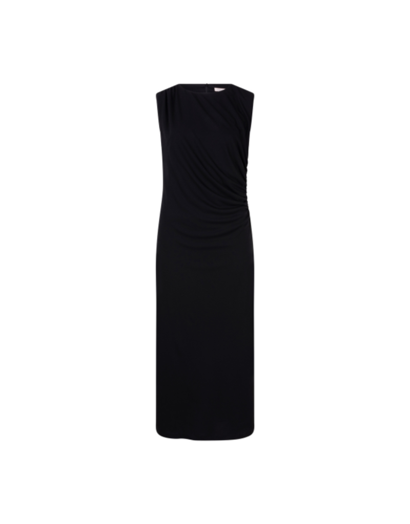 Esqualo Long Sleeveless Dress in Black by Esqualo