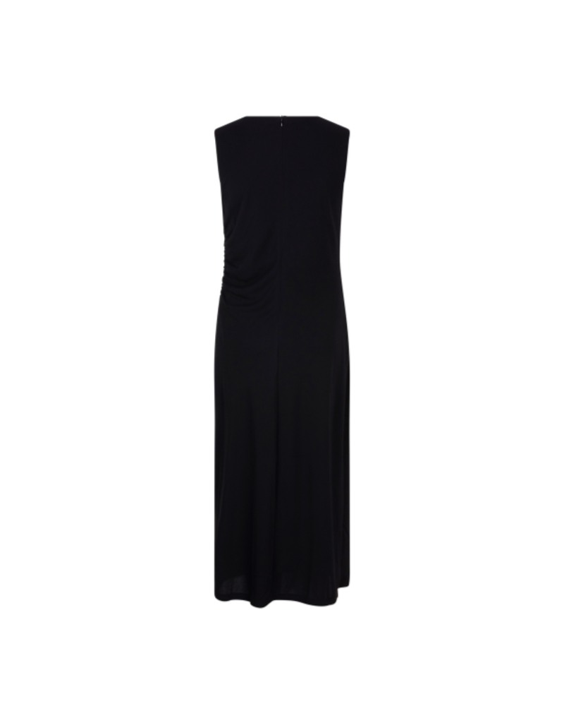 Esqualo Long Sleeveless Dress in Black by Esqualo