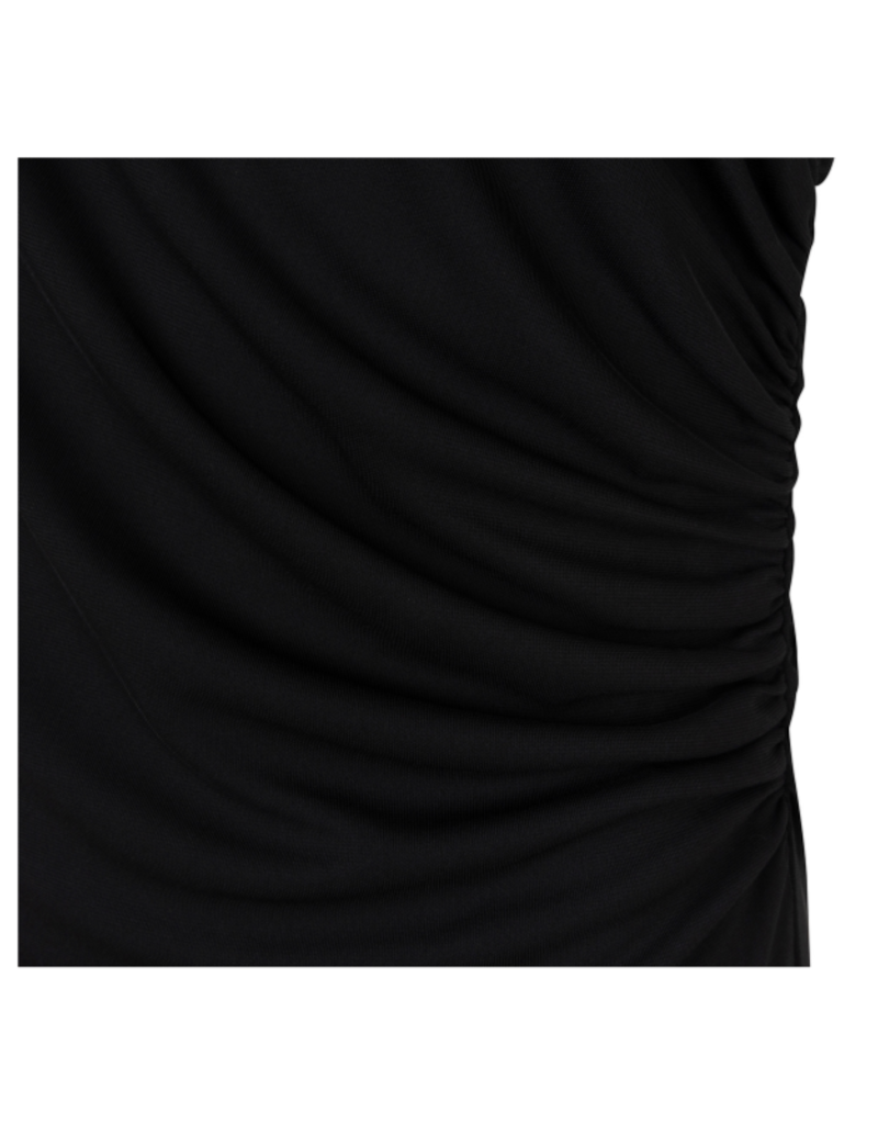 Esqualo Long Sleeveless Dress in Black by Esqualo