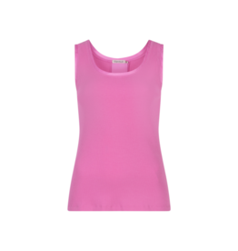 Esqualo Ribbed Satin Singlet in Pink by Esqualo