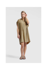 YAYA Sleeveless Dress with Cut Seams in Soft Green by YAYA
