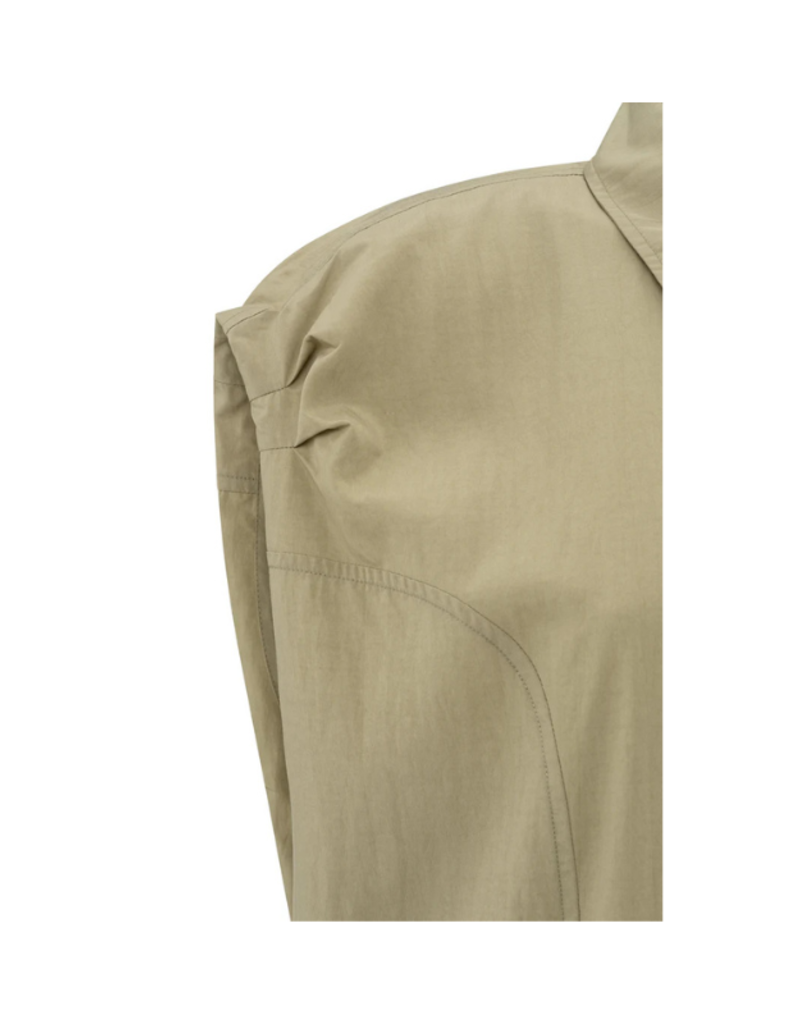 YAYA Sleeveless Dress with Cut Seams in Soft Green by YAYA