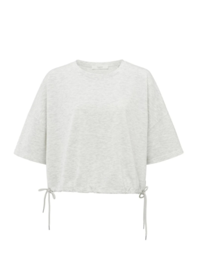 YAYA Shortsleeve Sweatshirt Cords in Grey Melange by YAYA