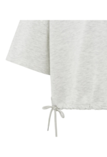 YAYA Shortsleeve Sweatshirt Cords in Grey Melange by YAYA