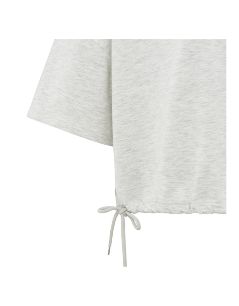 YAYA Shortsleeve Sweatshirt Cords in Grey Melange by YAYA