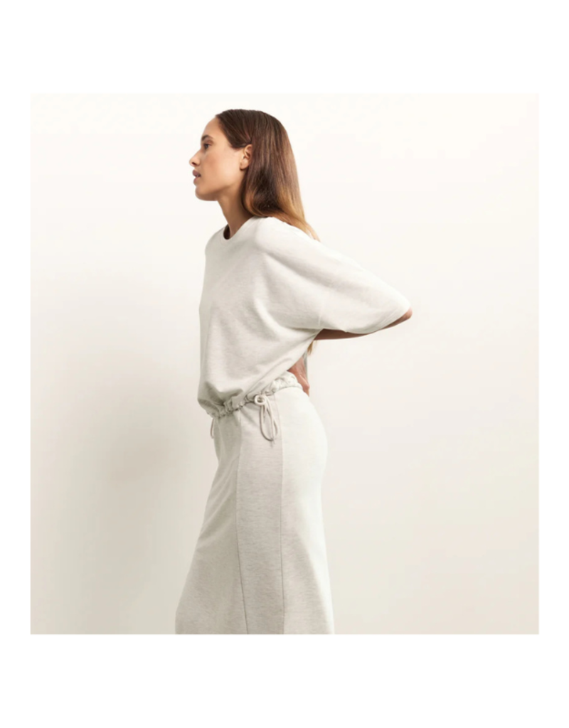 YAYA Shortsleeve Sweatshirt Cords in Grey Melange by YAYA