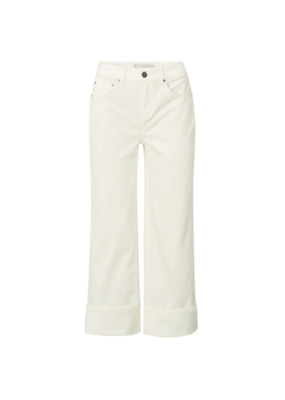 YAYA Mid Waist Denim in Pure White by YAYA