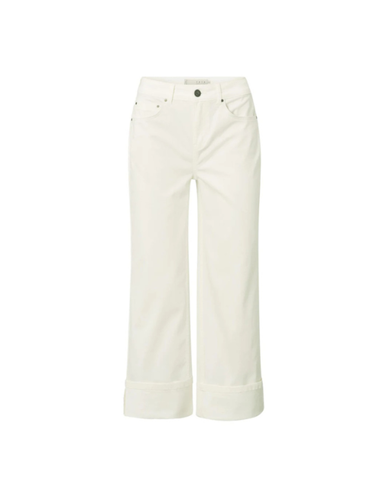 YAYA Mid Waist Denim in Pure White by YAYA