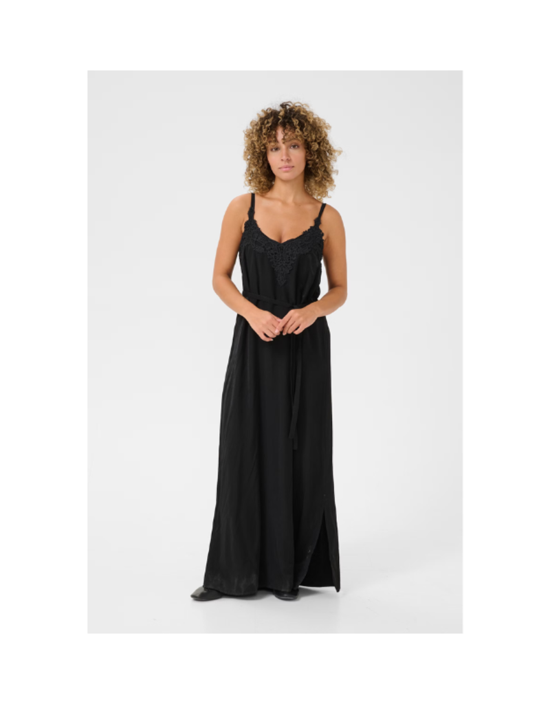 Cream Anna Dress in Pitch Black by Cream