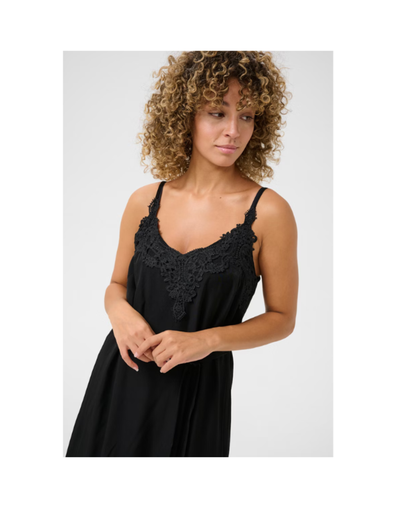 Cream Anna Dress in Pitch Black by Cream