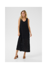 Cream Rusti Knit Dress in Pitch Black by Cream