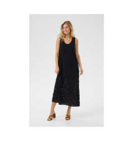 Cream Rusti Knit Dress in Pitch Black by Cream