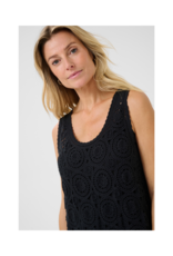 Cream Rusti Knit Dress in Pitch Black by Cream