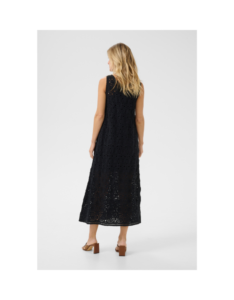Cream Rusti Knit Dress in Pitch Black by Cream