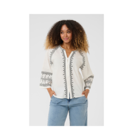 Cream Sara Shirt in Marshmallow Black by Cream
