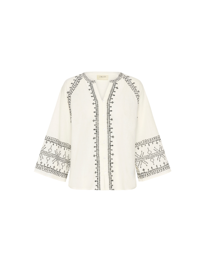 Cream Sara Shirt in Marshmallow Black by Cream