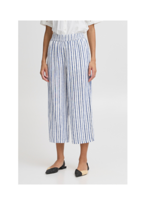 b.young Falakka Crop Pant in Marshmallow Stripe by b.young