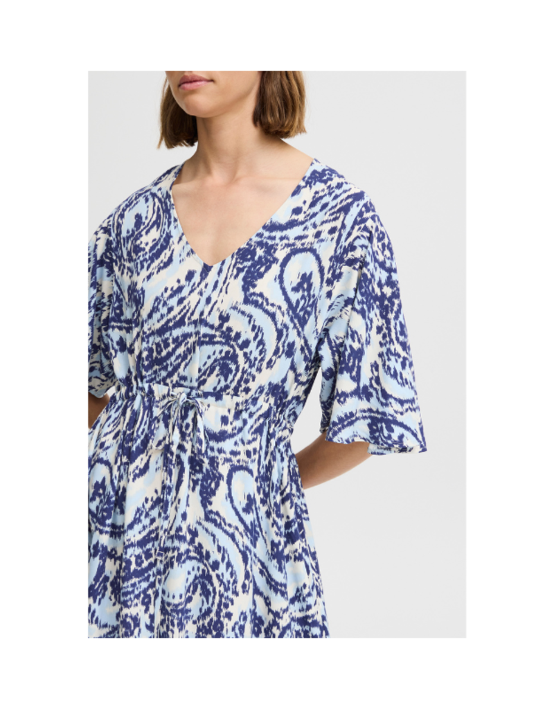 b.young Joella Maxi Dress in Blue Paisley by b.young