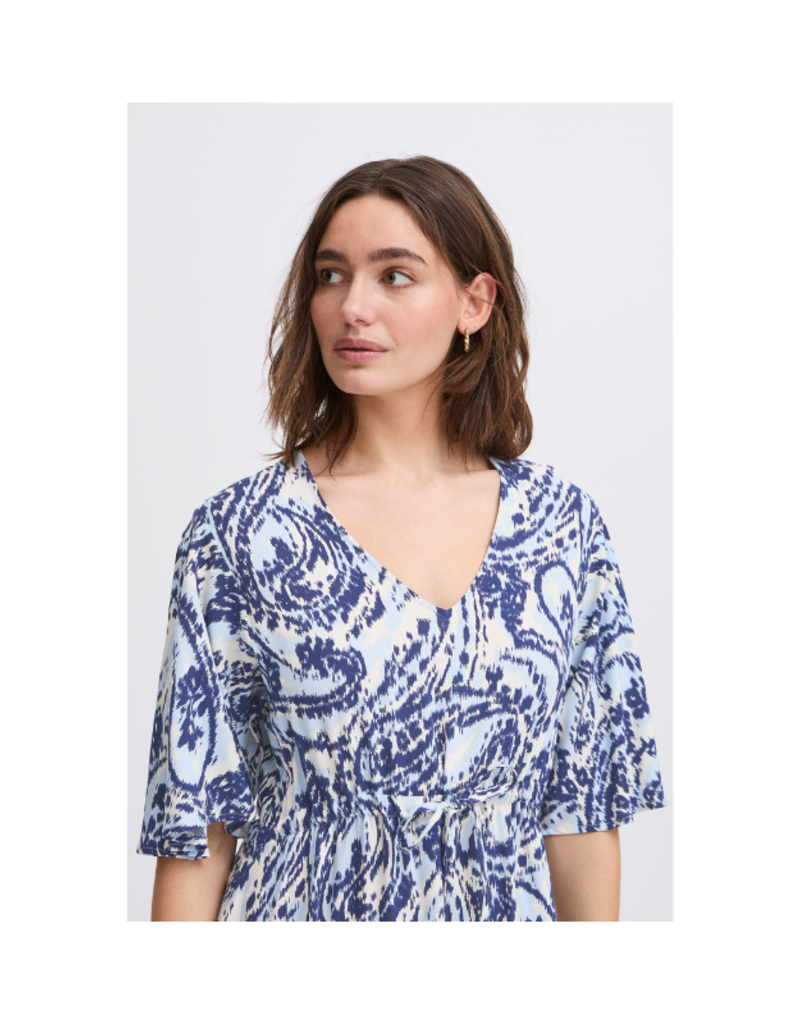 b.young Joella Maxi Dress in Blue Paisley by b.young