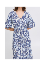 b.young Joella Maxi Dress in Blue Paisley by b.young