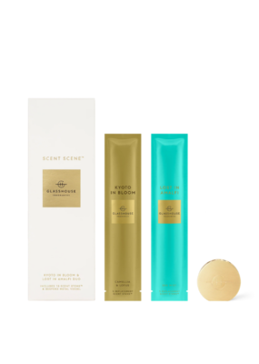 Glasshouse Fragrances Gold Scent Scene Duo Lost in Amalfi & Kyoto in Bloom by Glasshouse Fragrances