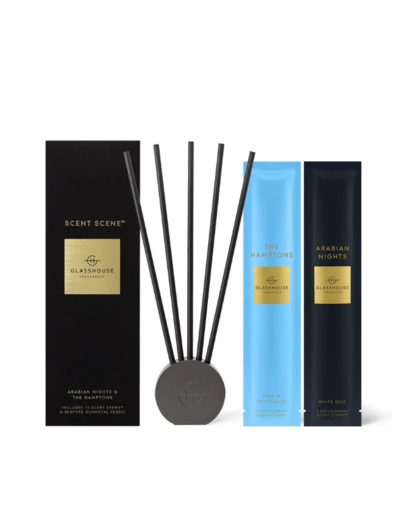 Glasshouse Fragrances Black Scent Scene Duo The Hamptons & Arabian Nights by Glasshouse Fragrances