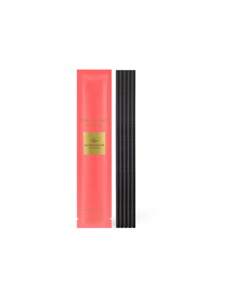 Glasshouse Fragrances One Night in Rio Replacement Scent Stems by Glasshouse Fragrances