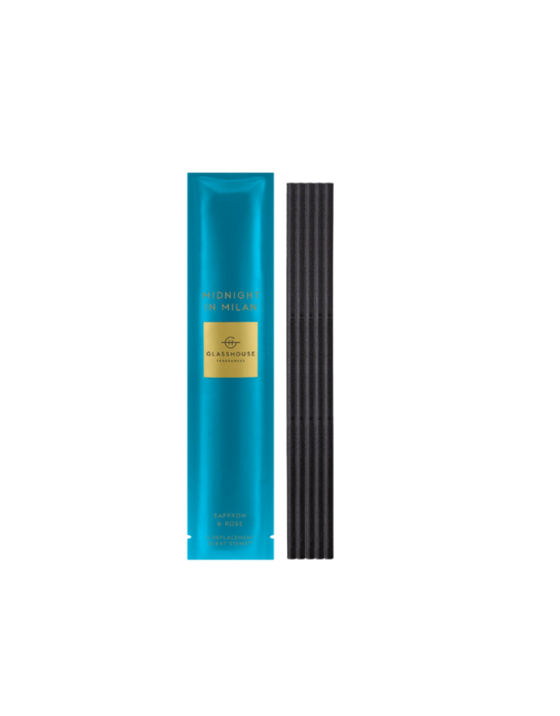Glasshouse Fragrances Midnight in Milan Replacement Scent Stems by Glasshouse Fragrances