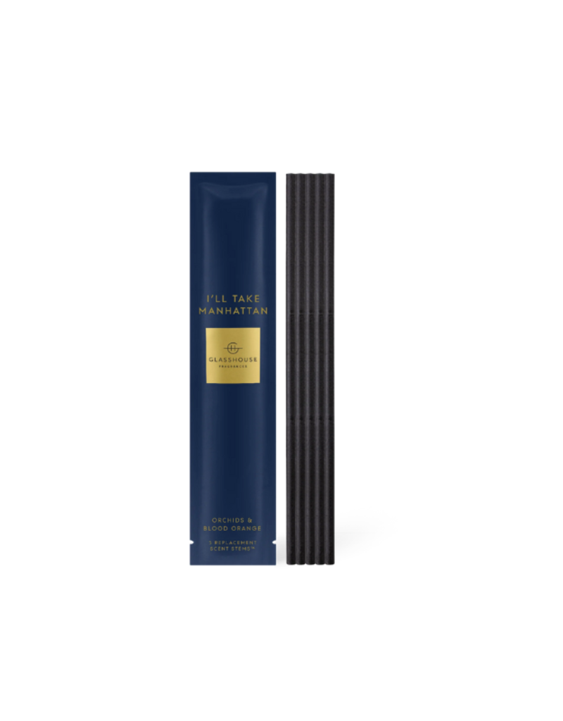 Glasshouse Fragrances I'll Take Manhattan Replacement Scent Stems by Glasshouse Fragrances
